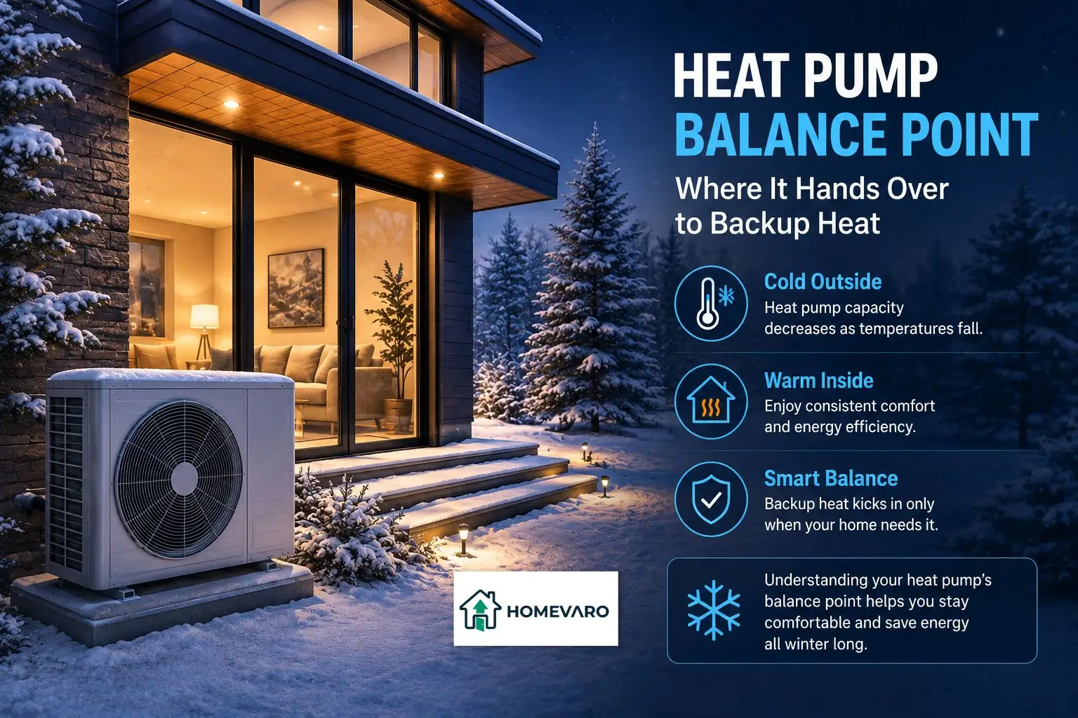 Heat Pump Balance Point: Where It Hands Over to Backup Heat