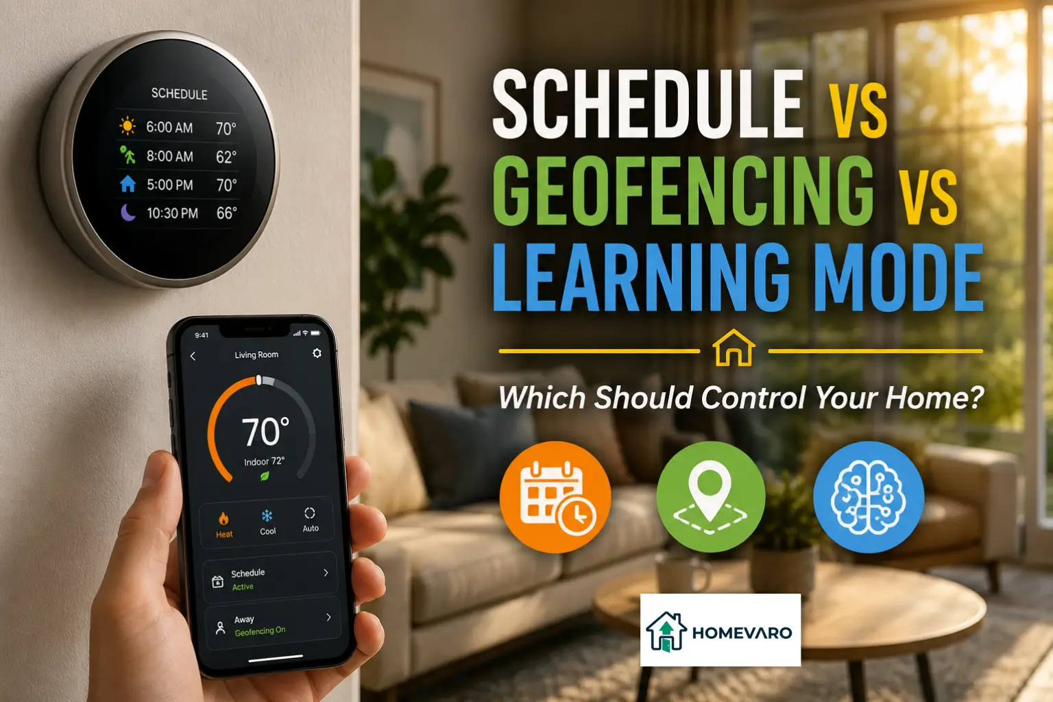 Schedule, Geofence, or Learning: Which Should Run Your Thermostat