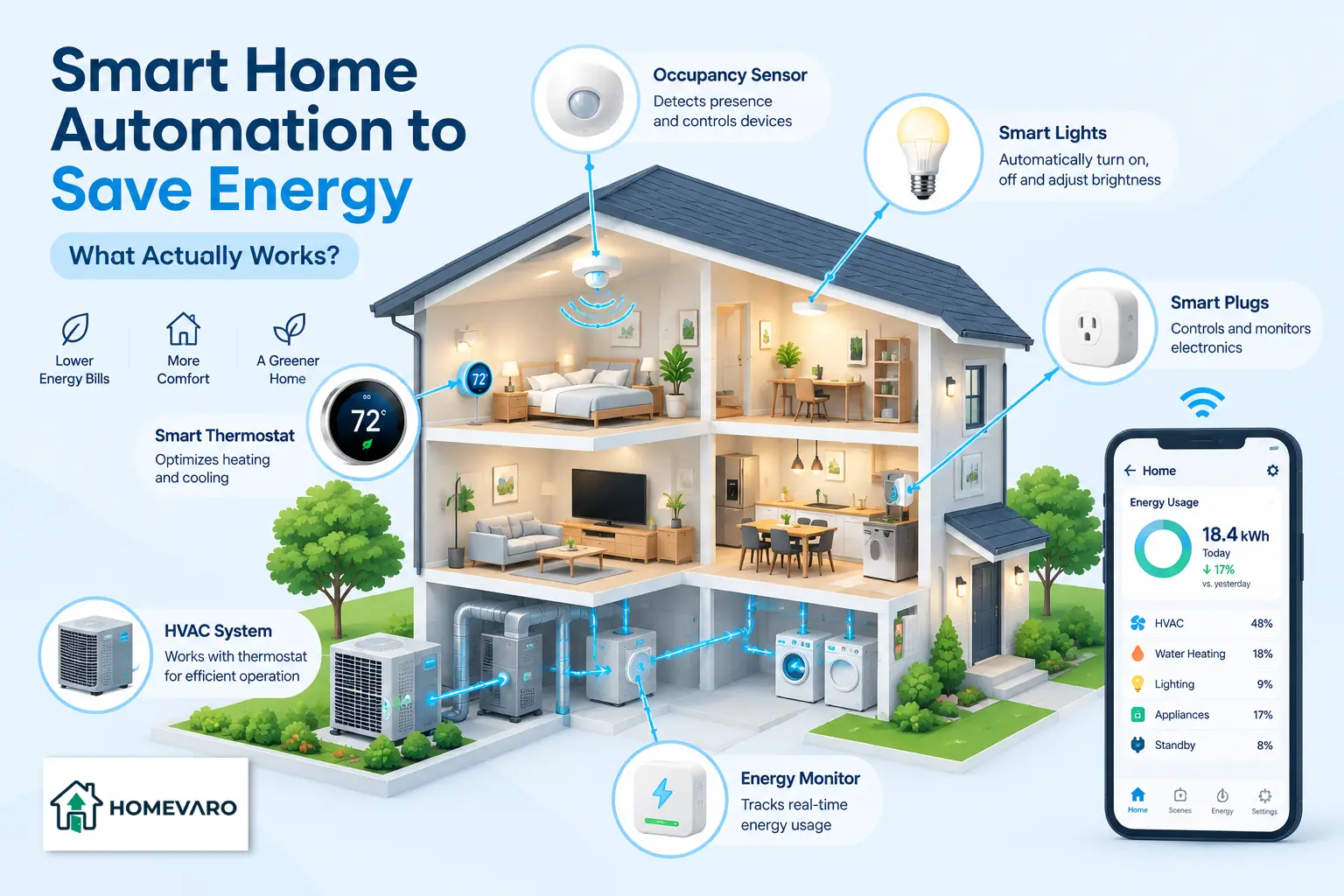 Smart Home Automation to Save Energy: What Works