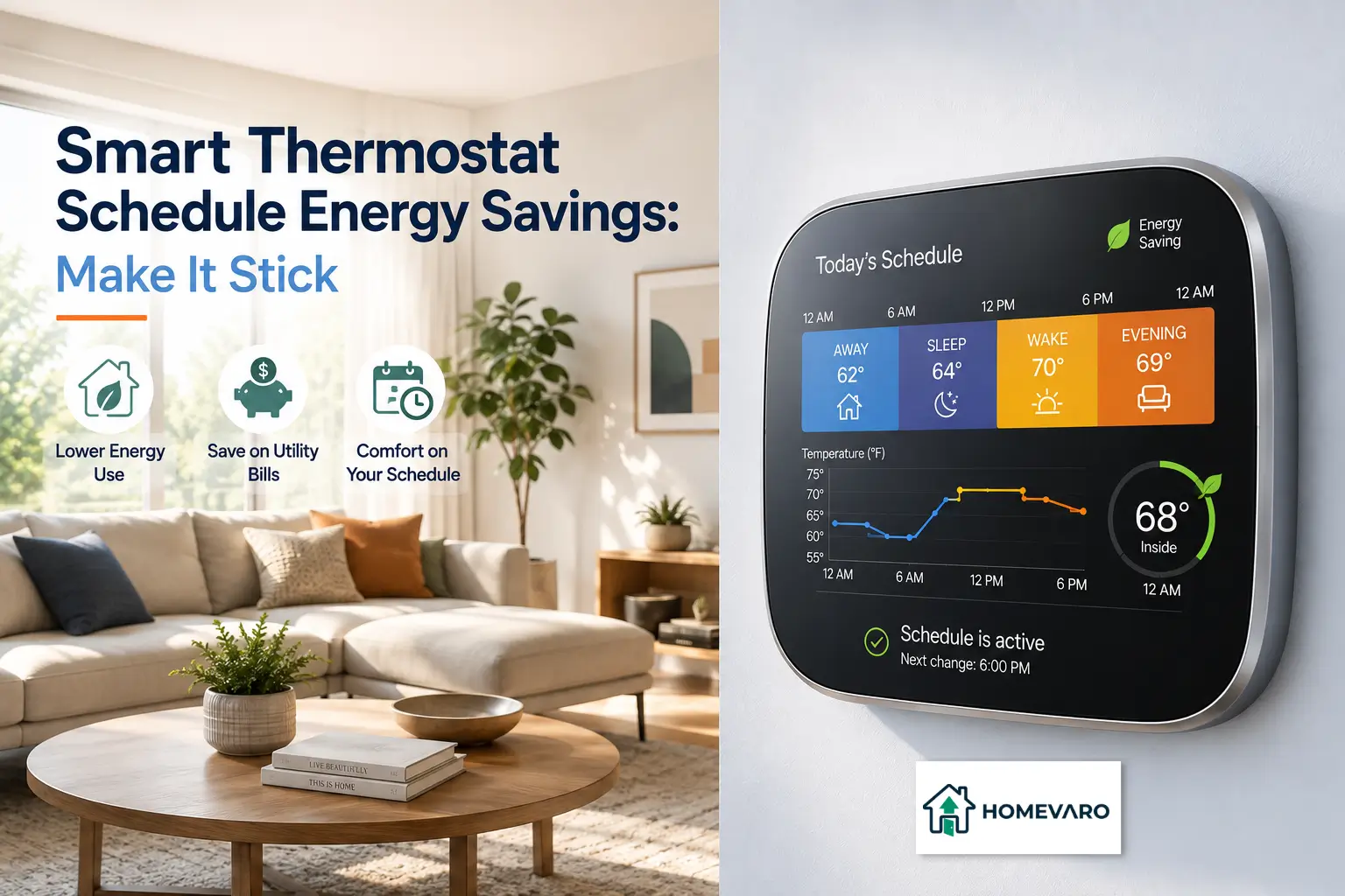 Smart Thermostat Schedule Energy Savings: Make It Stick